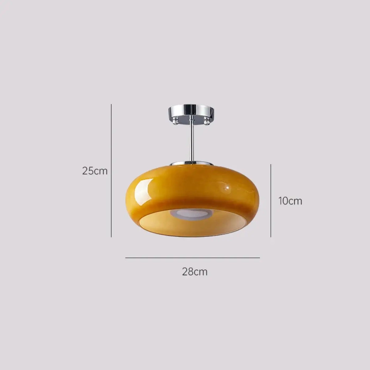 Suspension Verre Coloré et Chrome – Zilia