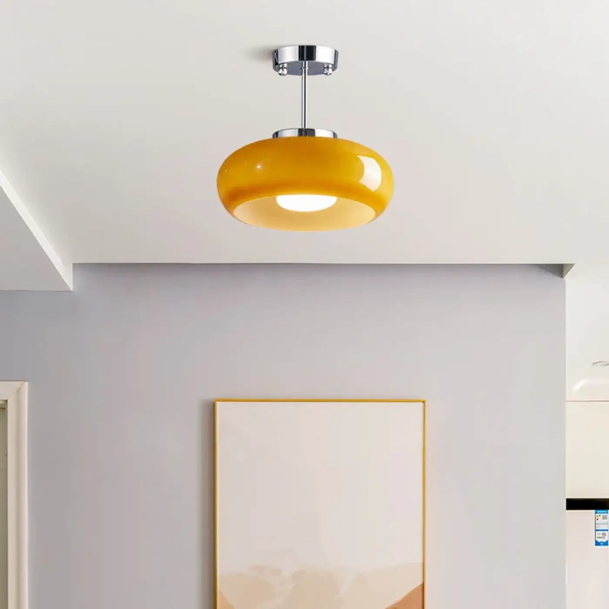 Suspension Verre Coloré et Chrome – Zilia
