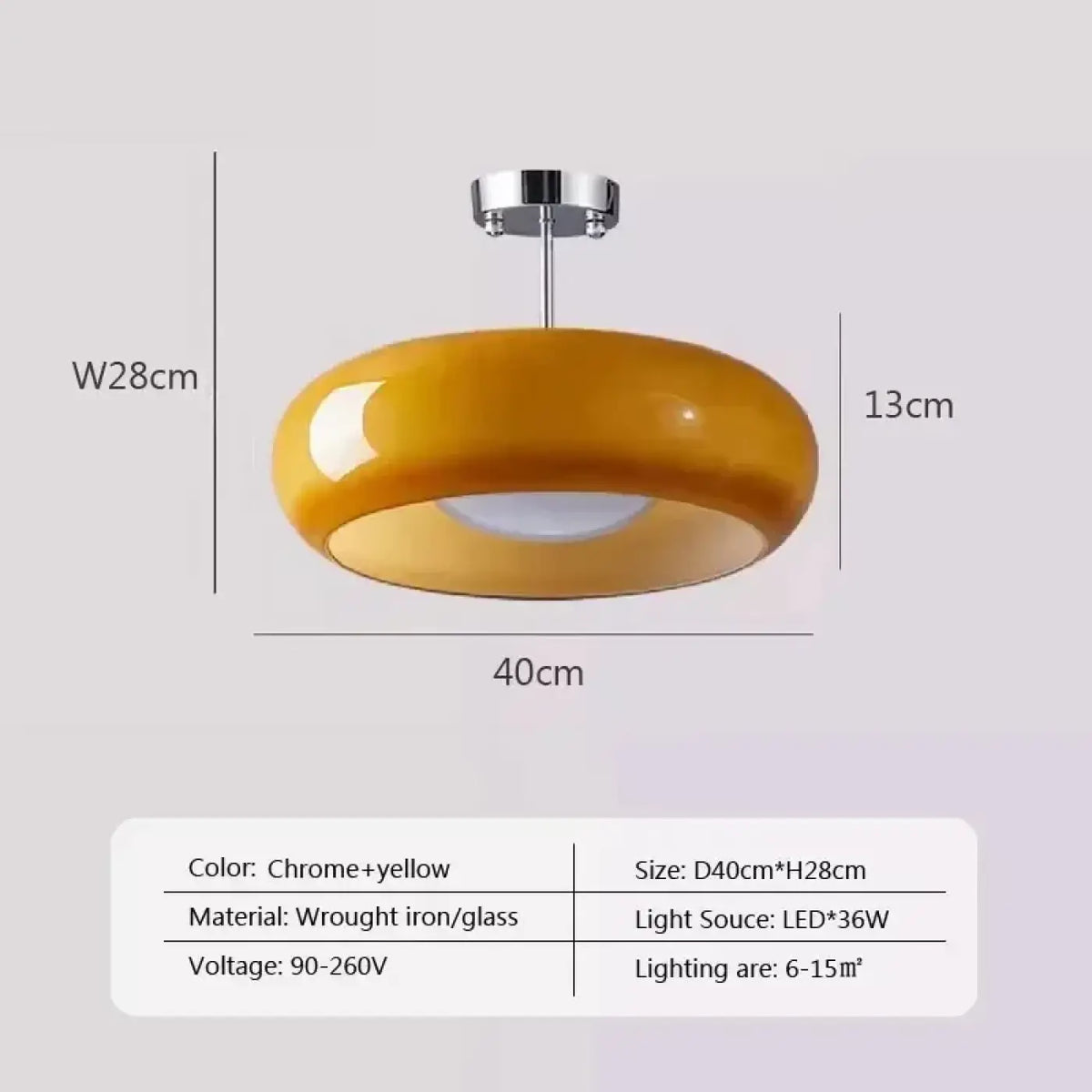 Suspension Verre Coloré et Chrome – Zilia