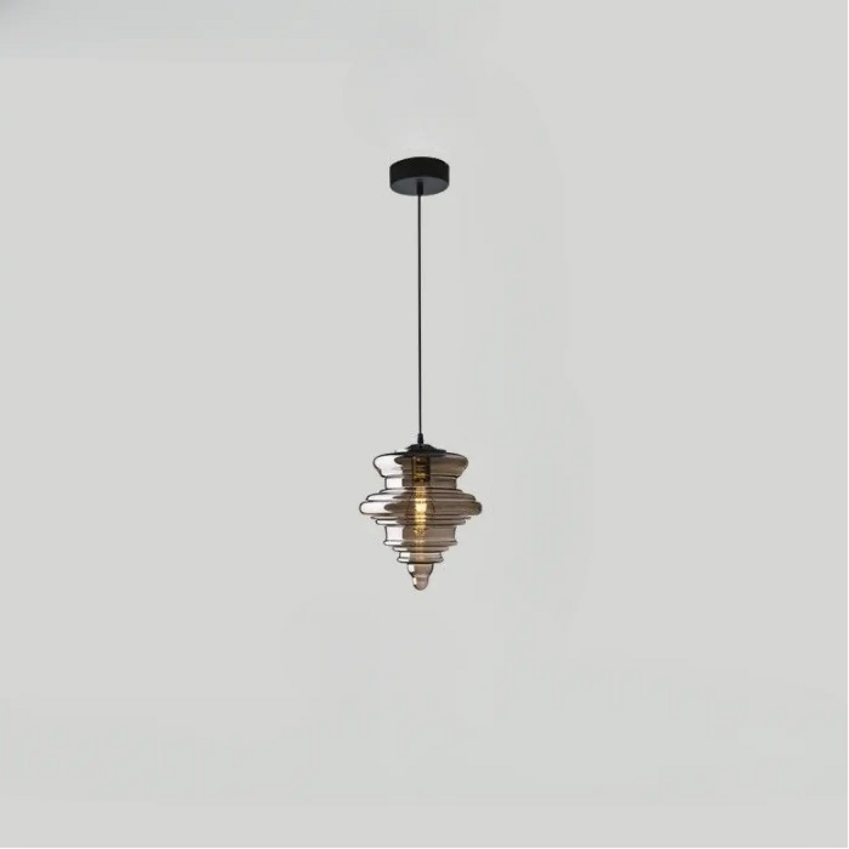 Suspension Rétro en Verre Nervuré – Nima