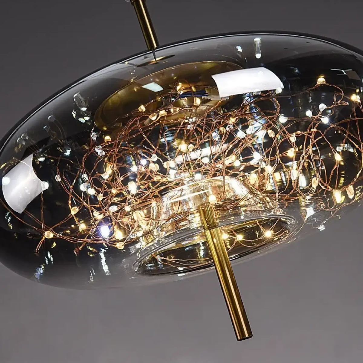 Suspension en Verre à Guirlande LED – Tavon