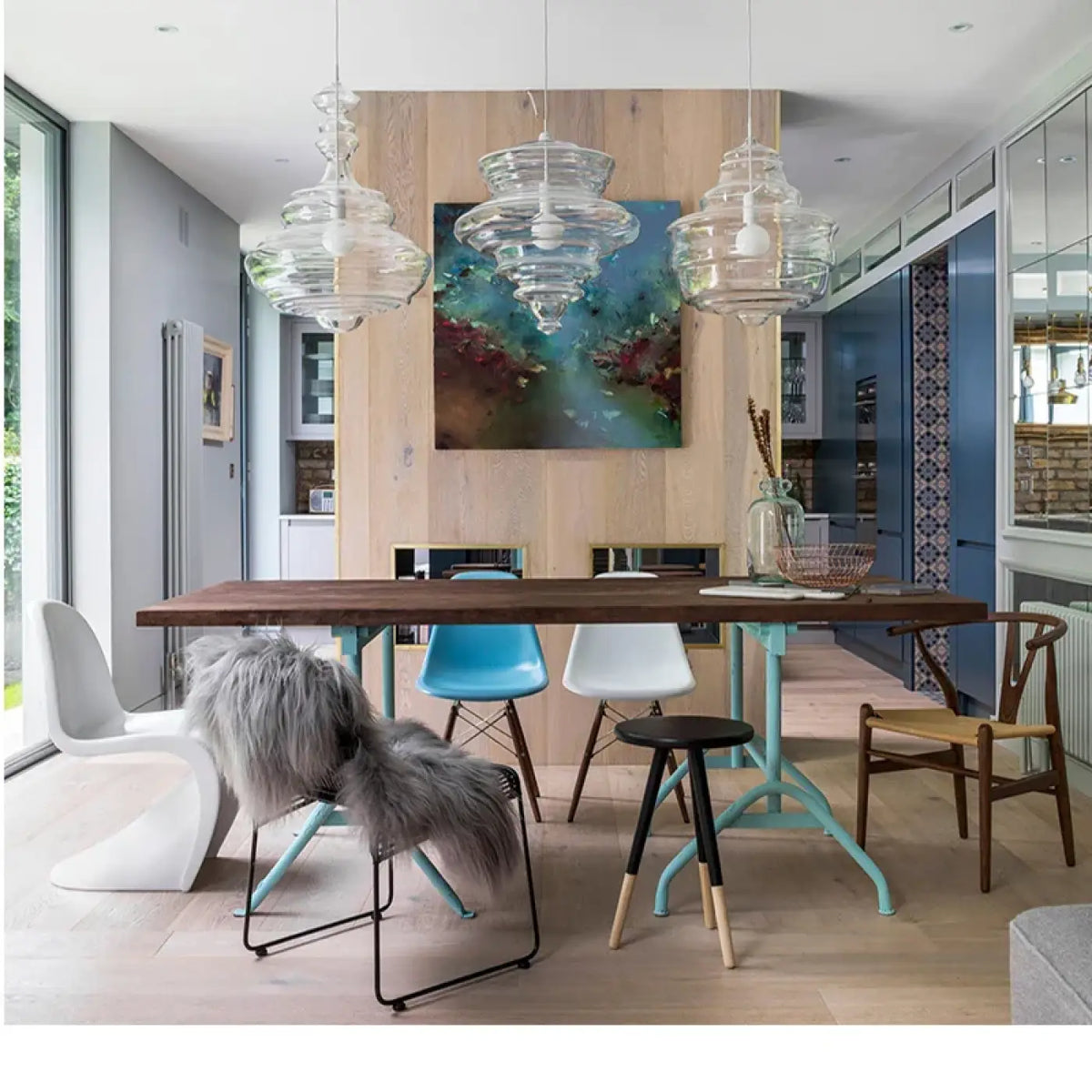Suspension en Verre Art Déco – Zavis