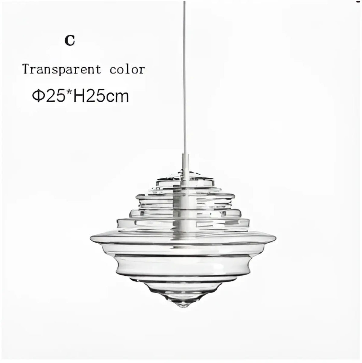 Suspension en Verre Art Déco – Zavis