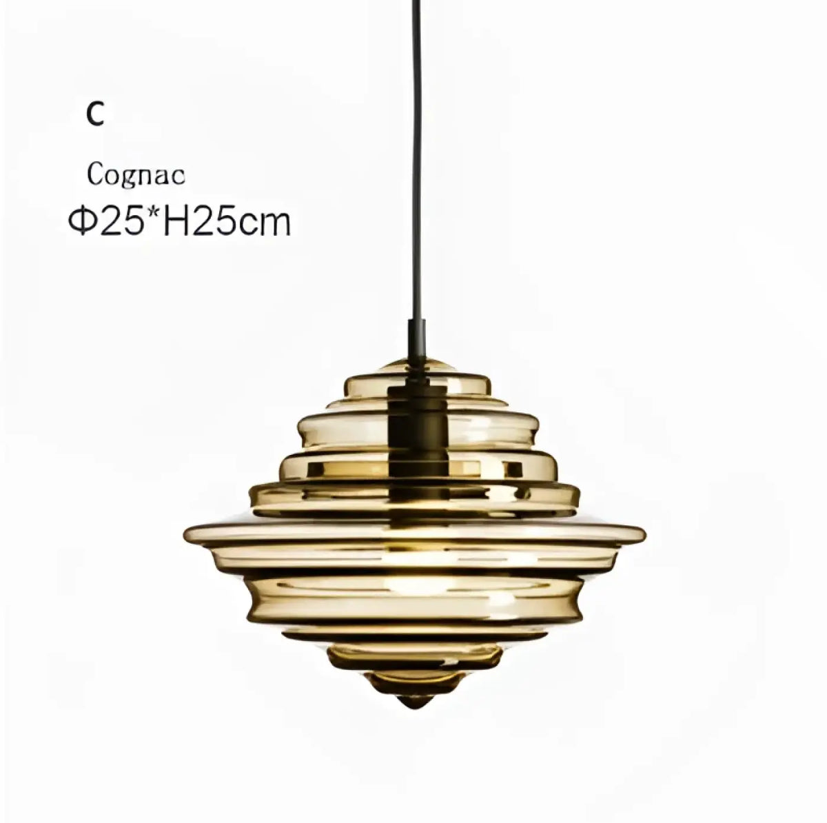 Suspension en Verre Art Déco – Zavis