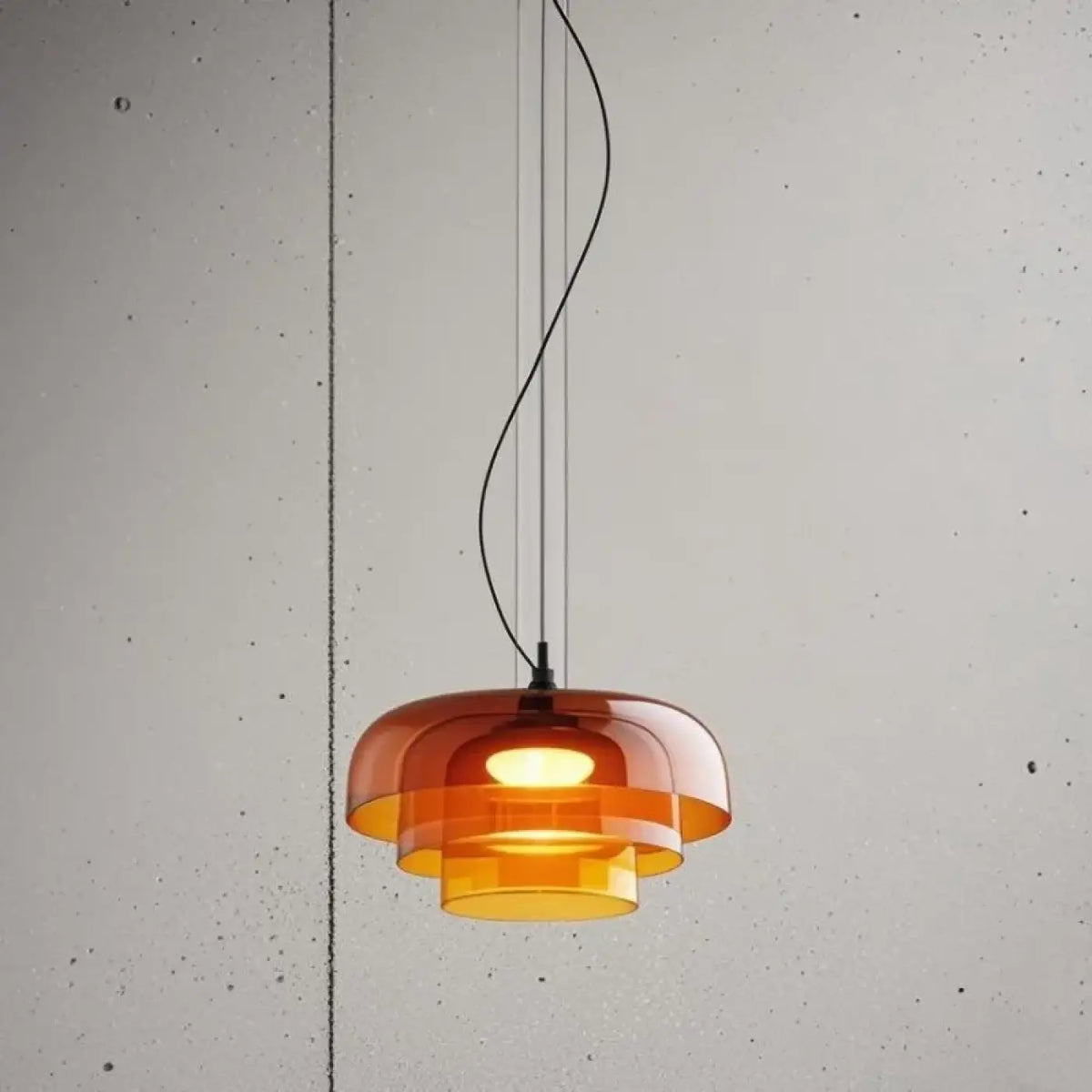 Suspension Rétro en Verre Teinté – Gréma