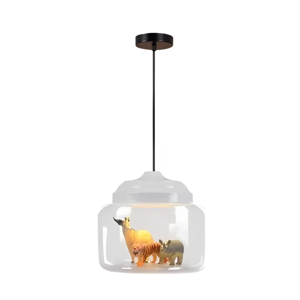 Suspension Cloche en Verre Animaux – Bilia