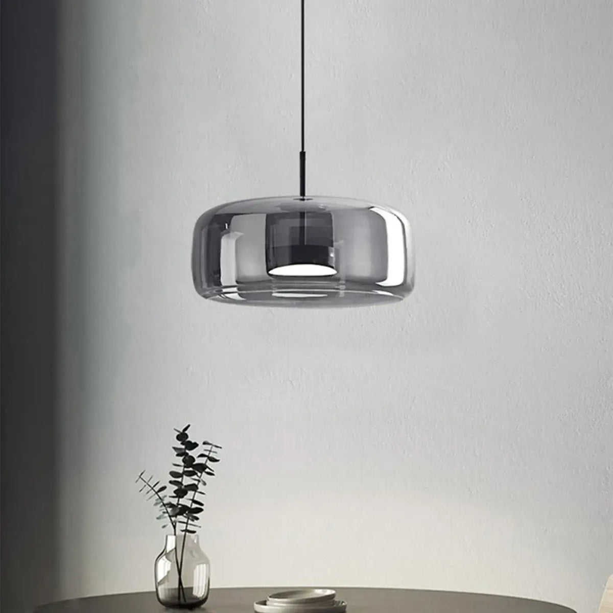 Suspension en Verre Teinté Cognac – Fisa
