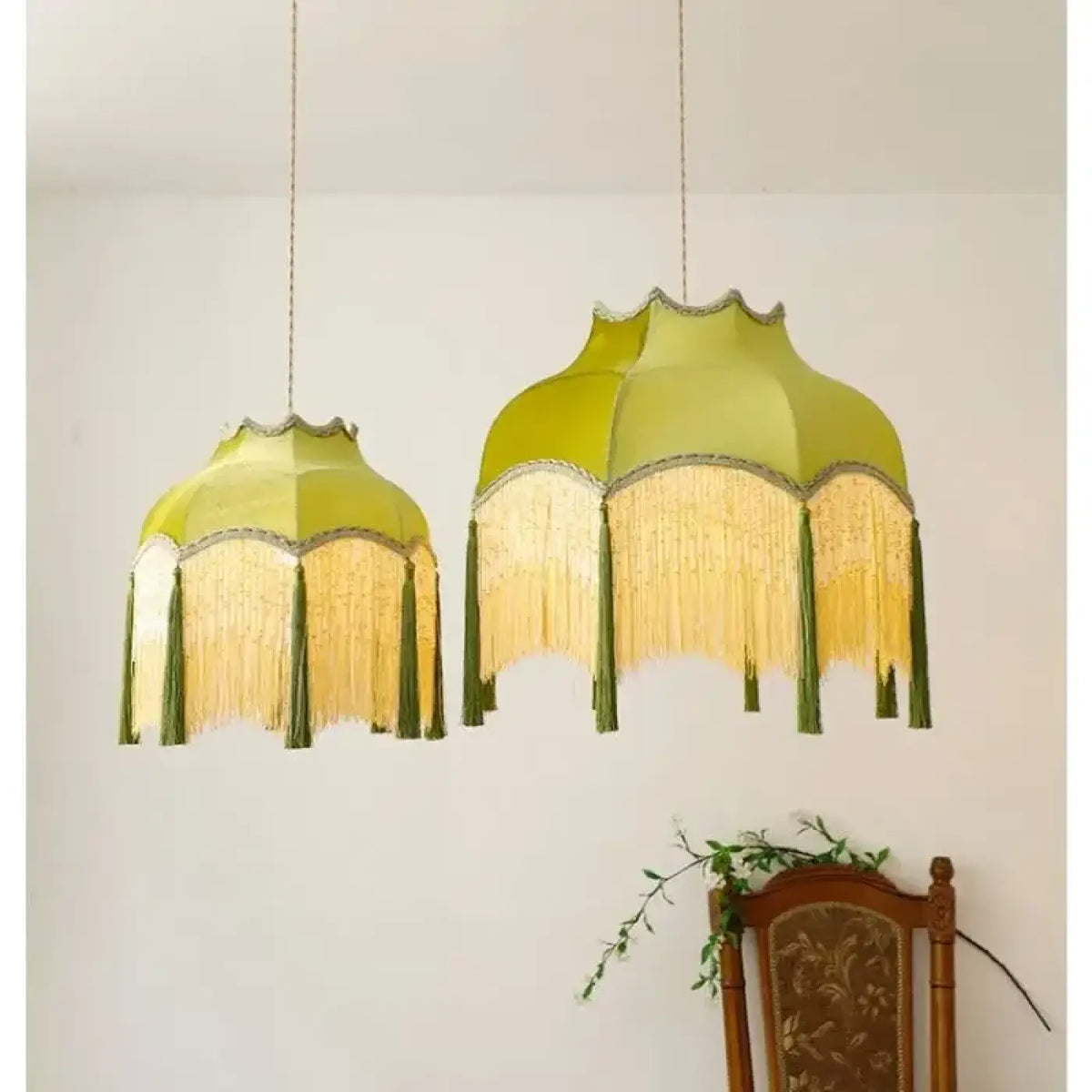 Suspension Vintage Verte Style Bar – Pleson