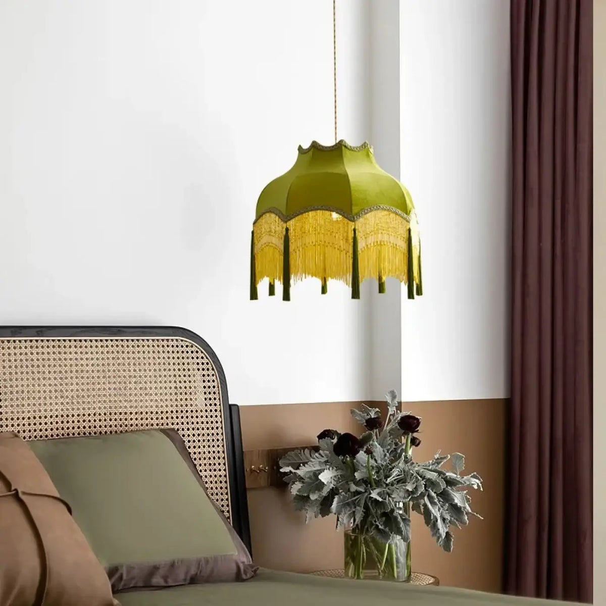 Suspension Vintage Verte Style Bar – Pleson