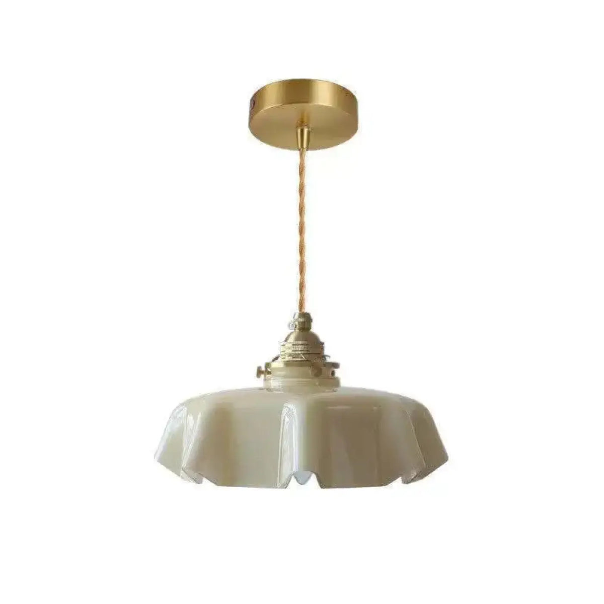Suspension Vintage en Céramique Ondulée – Grérel