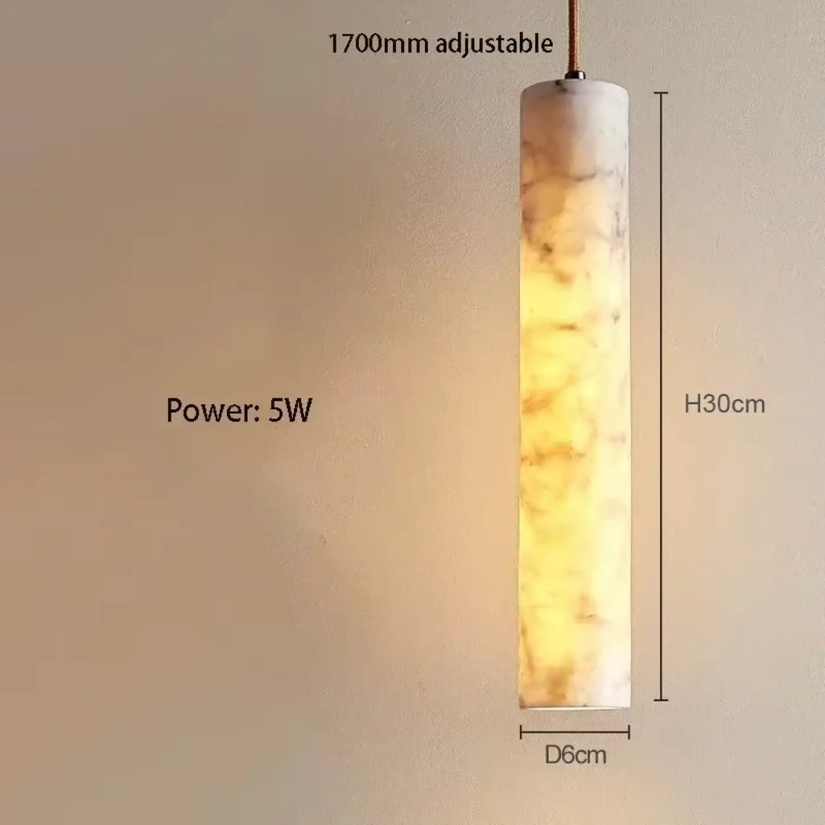 Suspension LED en Marbre – Favio