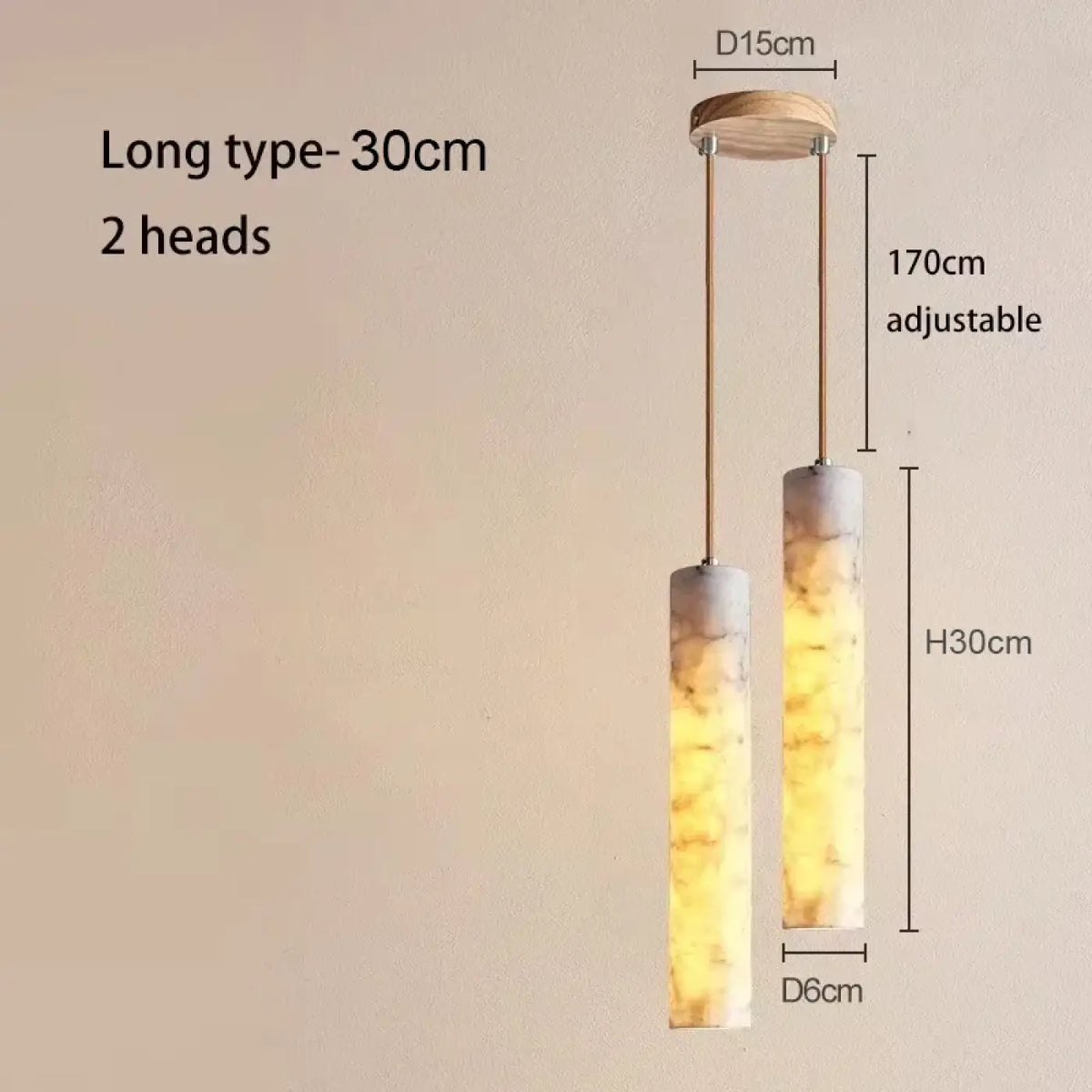 Suspension LED en Marbre – Favio