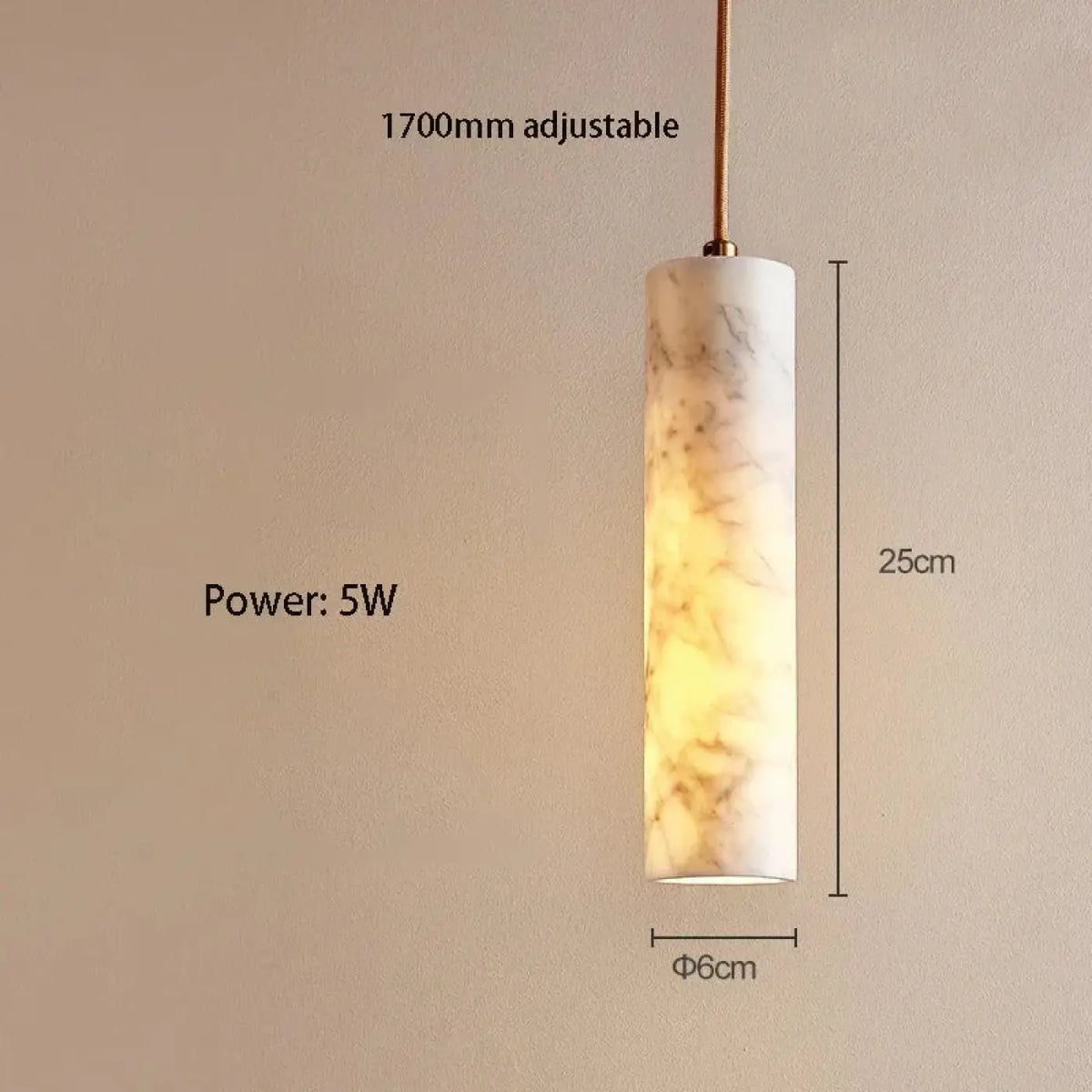 Suspension LED en Marbre – Favio