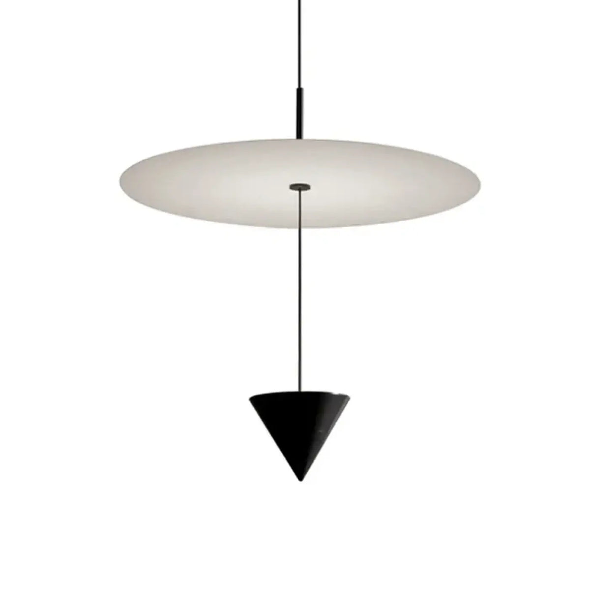 Suspension Cône Noir et Disque Flottant – Todio