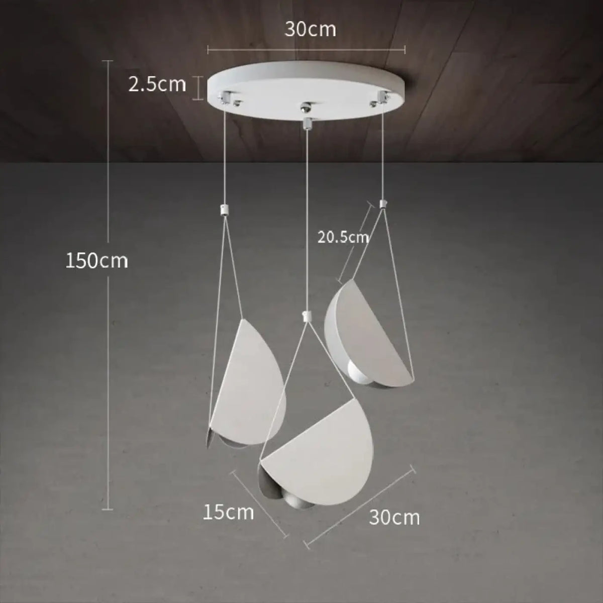 Suspension Blanche Design Origami – Biselle