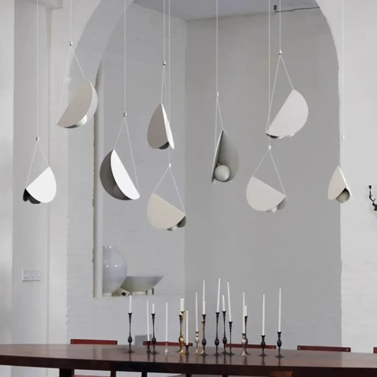 Suspension Blanche Design Origami – Biselle
