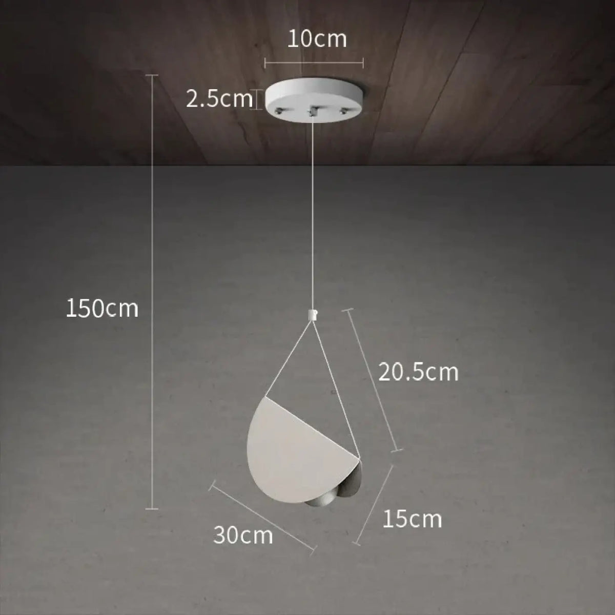 Suspension Blanche Design Origami – Biselle