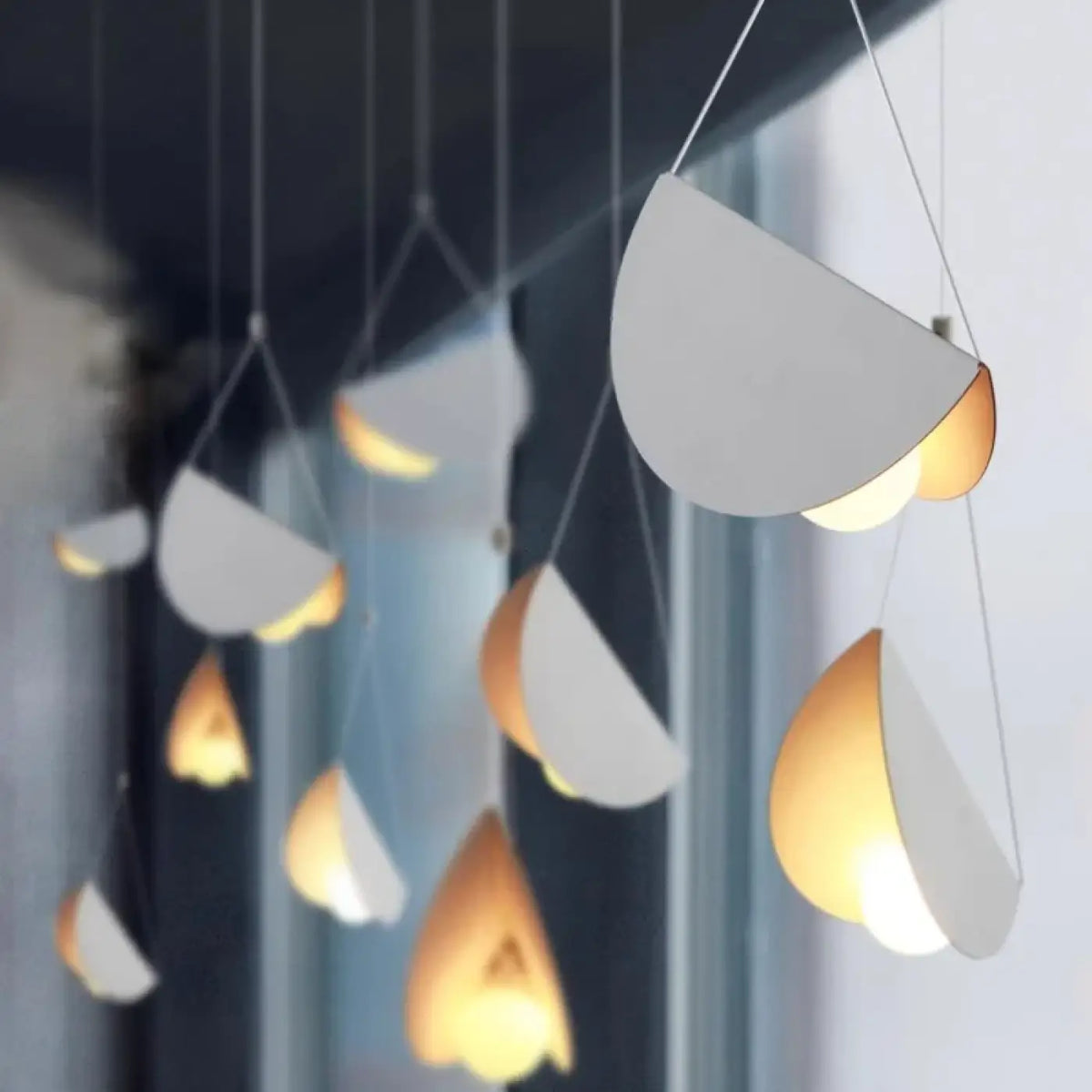 Suspension Blanche Design Origami – Biselle