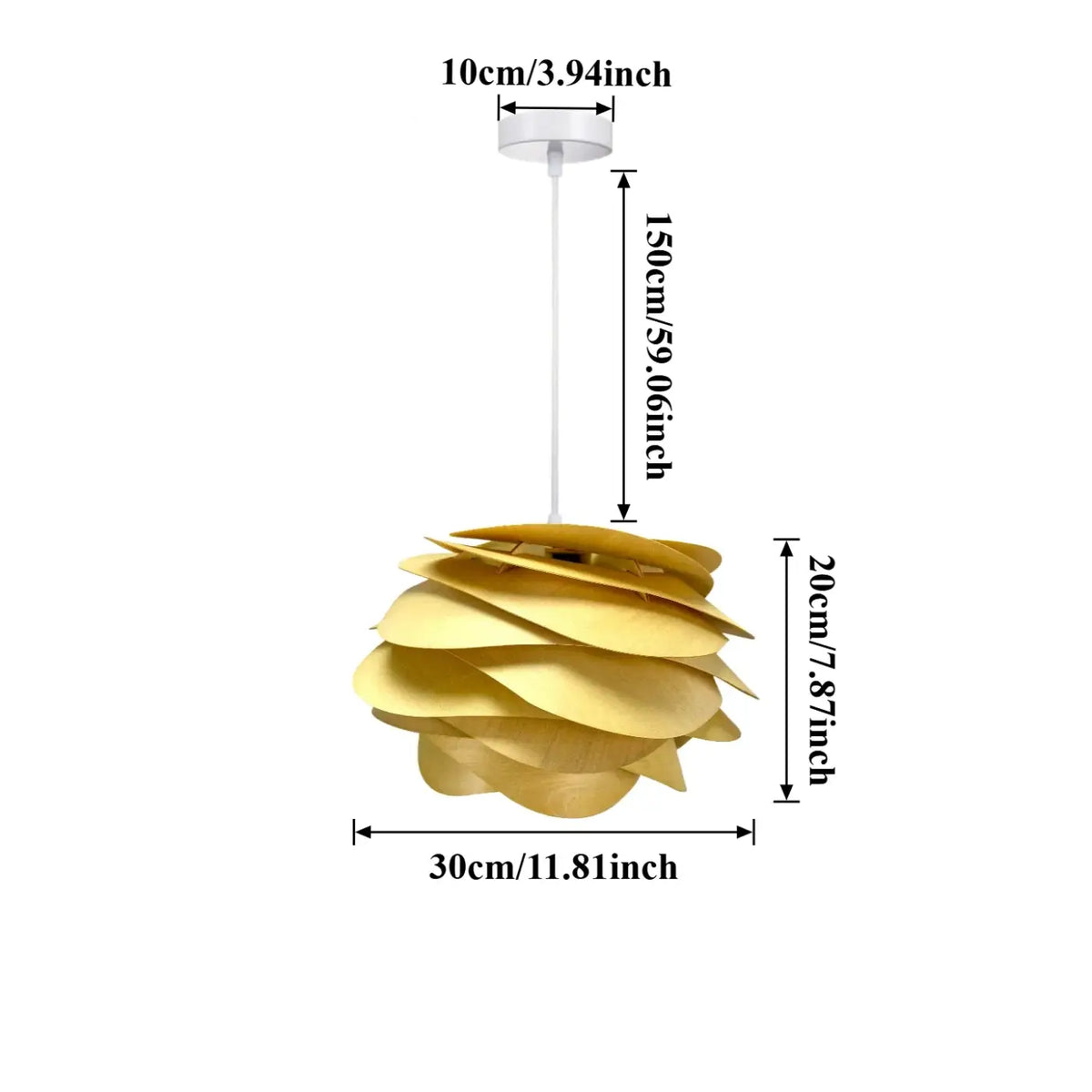 Suspension en Bois Forme Fleur – Riman