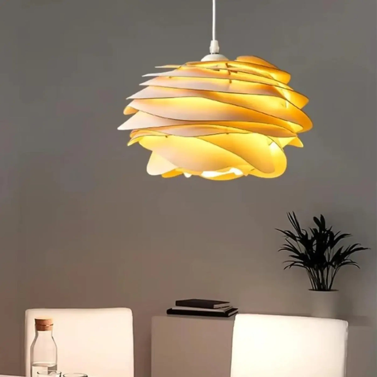 Suspension en Bois Forme Fleur – Riman