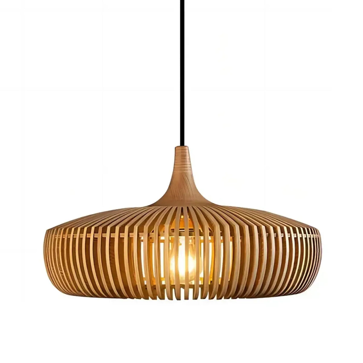 Suspension Moderne en Bois Naturel – Namelle