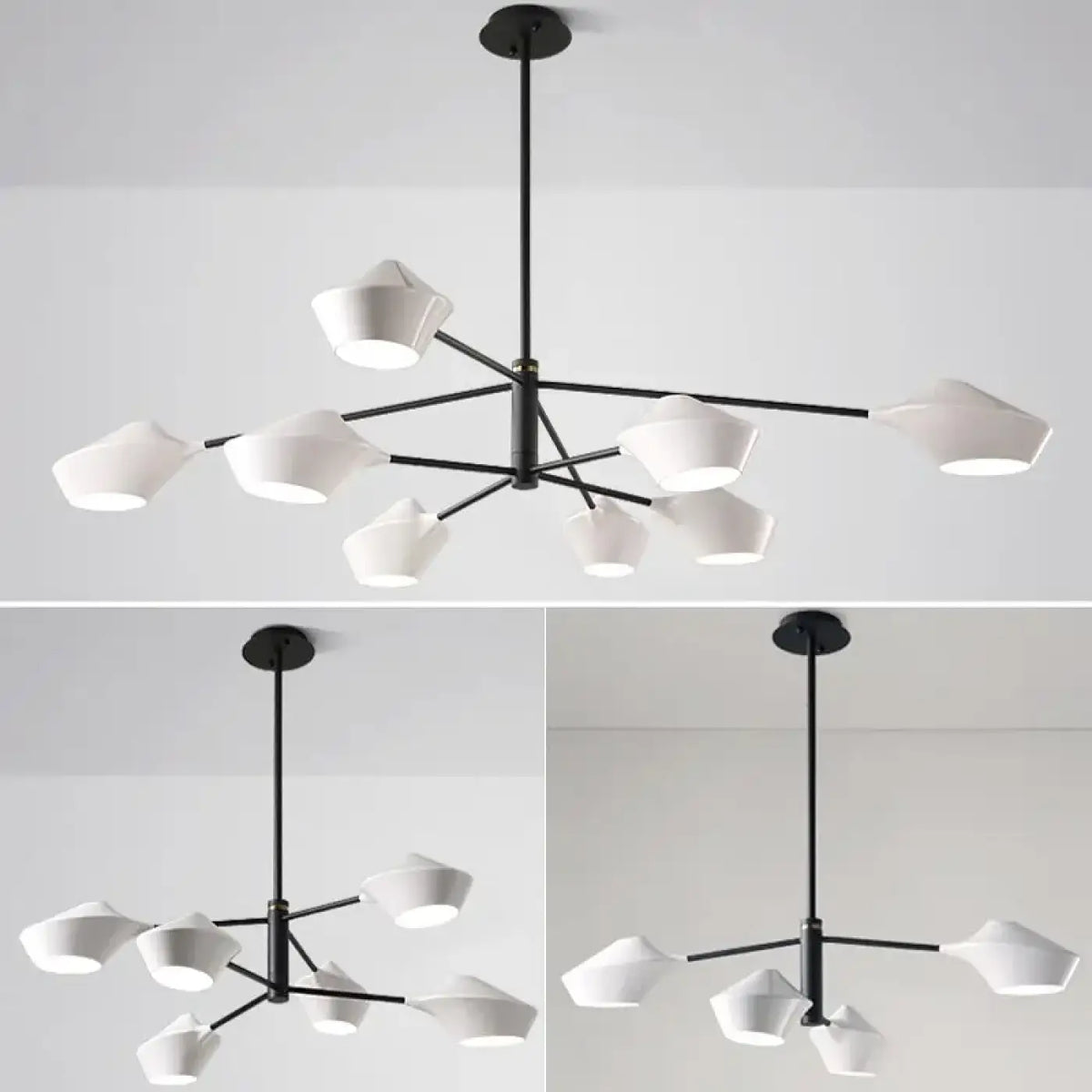 Lustre à Bras Longs et Coupelles – Limis
