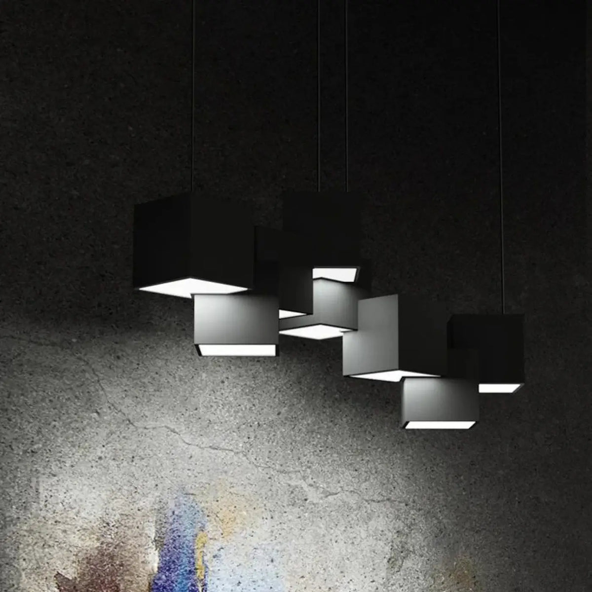 Suspension Moderne à Cubes Géométriques – Divio
