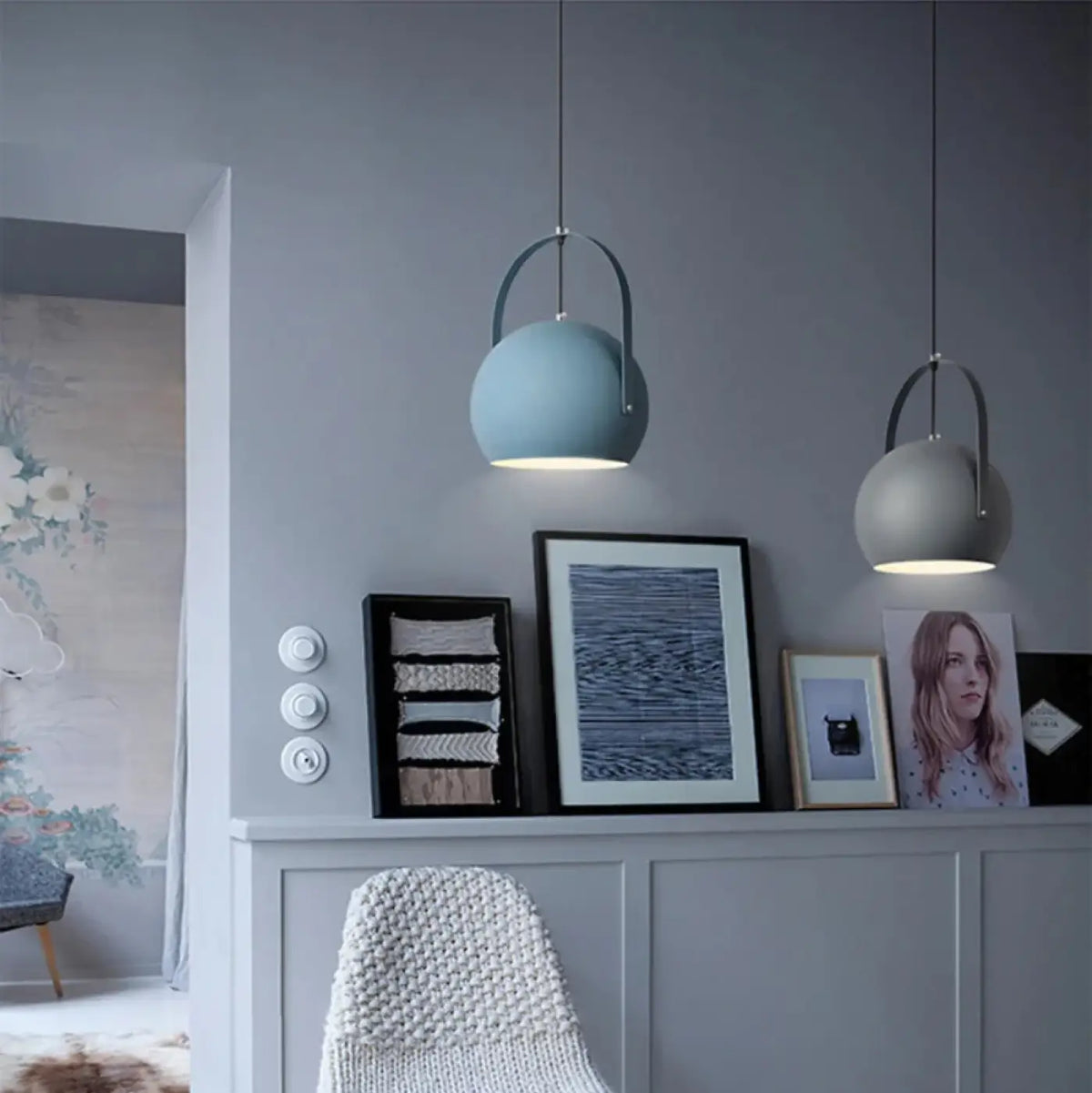 Suspension Industrielle en Métal Coloré – Todelle