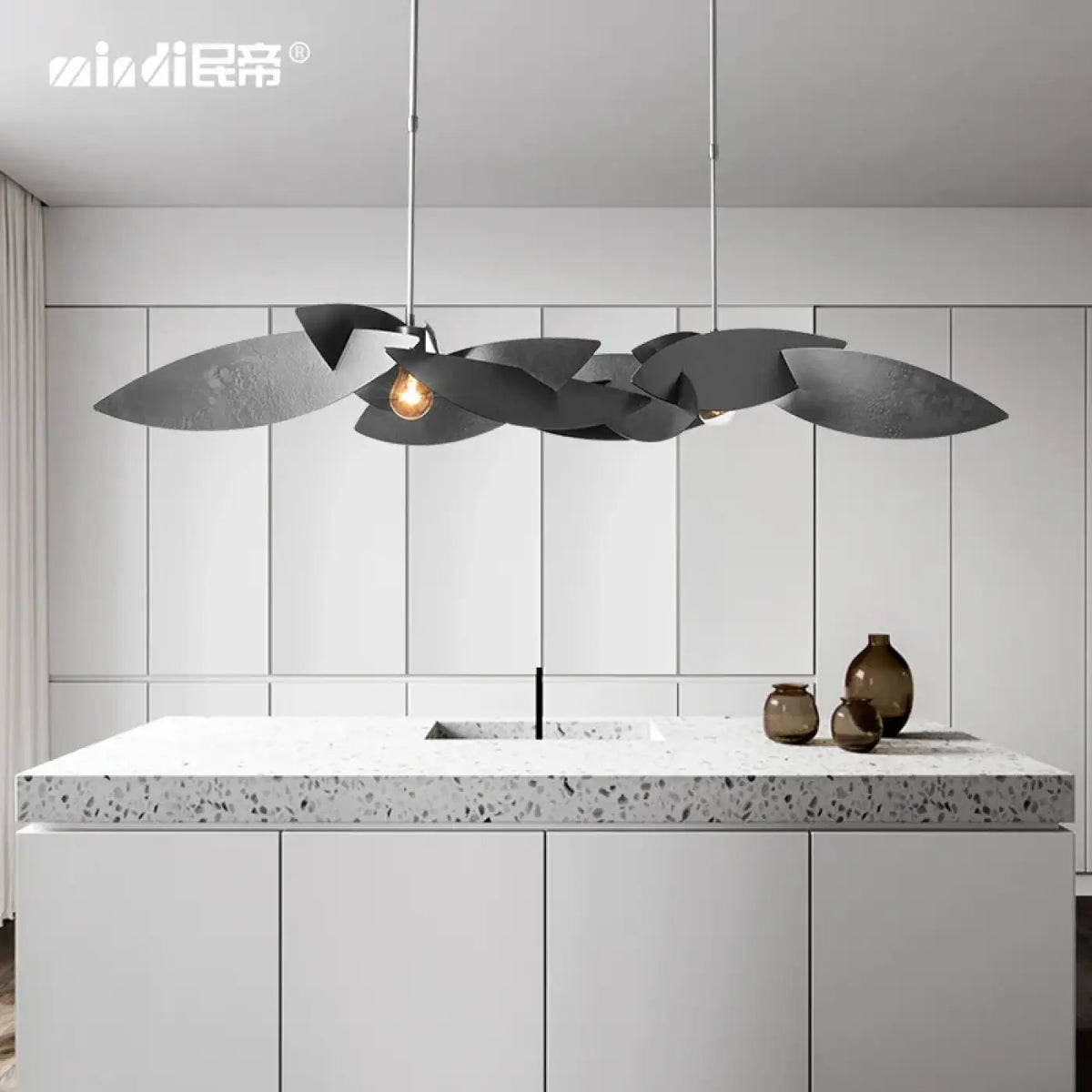 Suspension en Métal Feuilles Sculpturales – Prane
