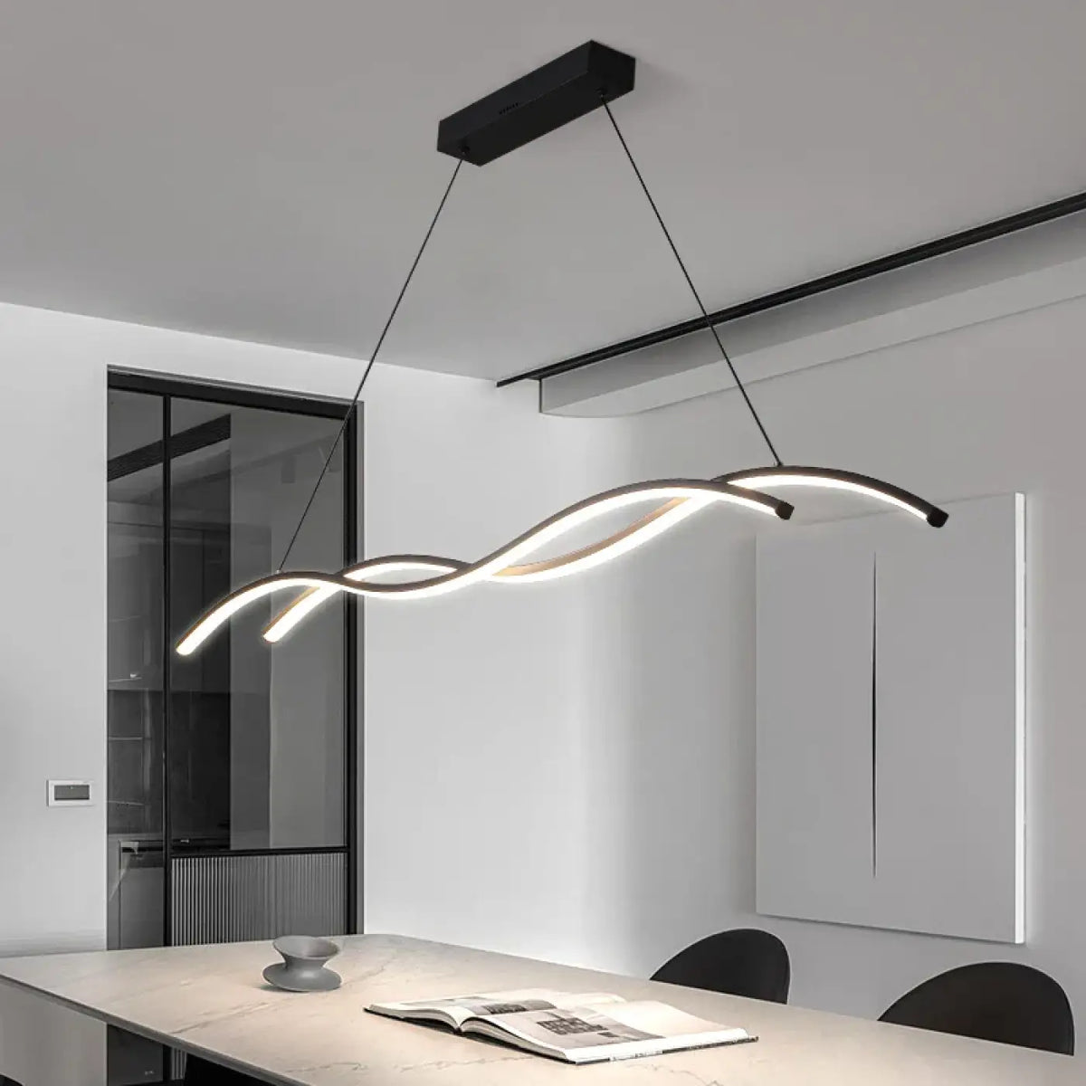 Suspension LED Vague Ondulée – Briman