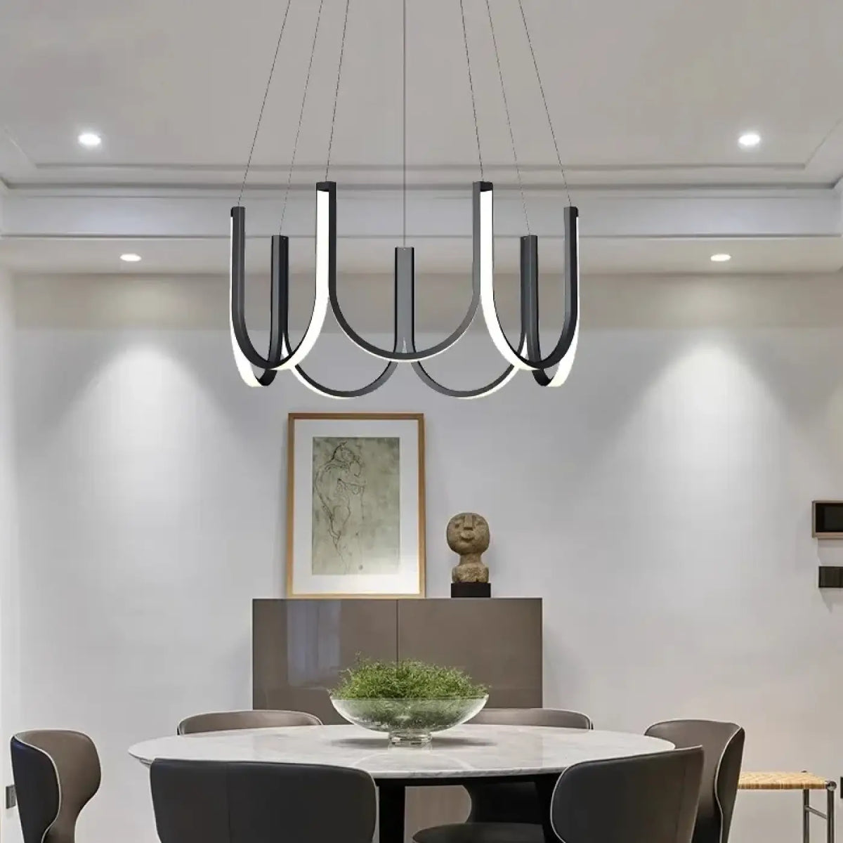 Suspension Moderne en Arche Lumineuse – Kavon