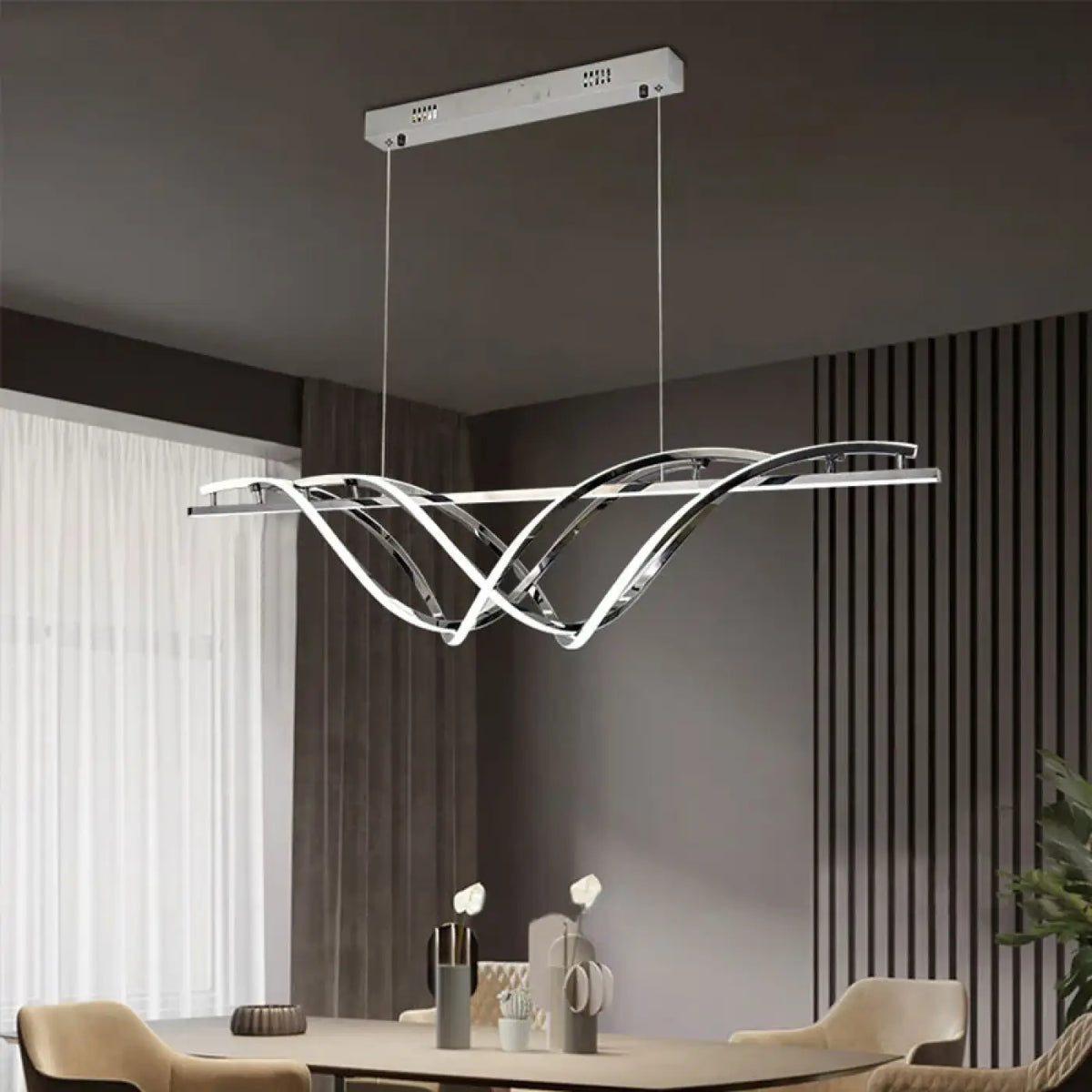 Suspension Ondulée en Métal – Zélane