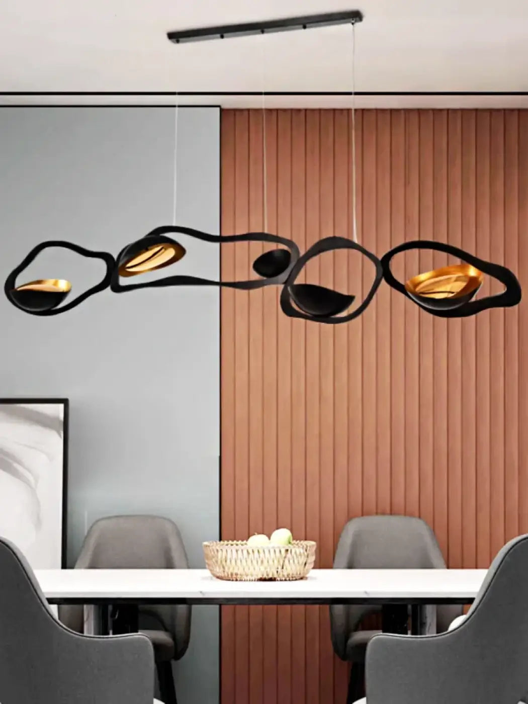Suspension Noire Design Sculpturale – Sodane