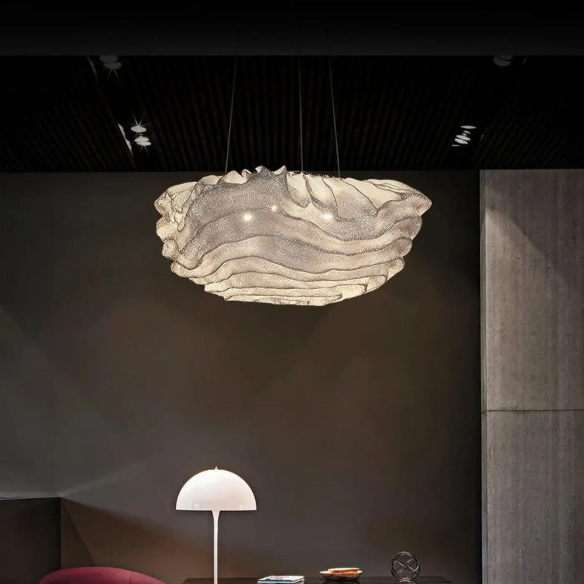 Suspension Nuage Ondulée LED – Narel