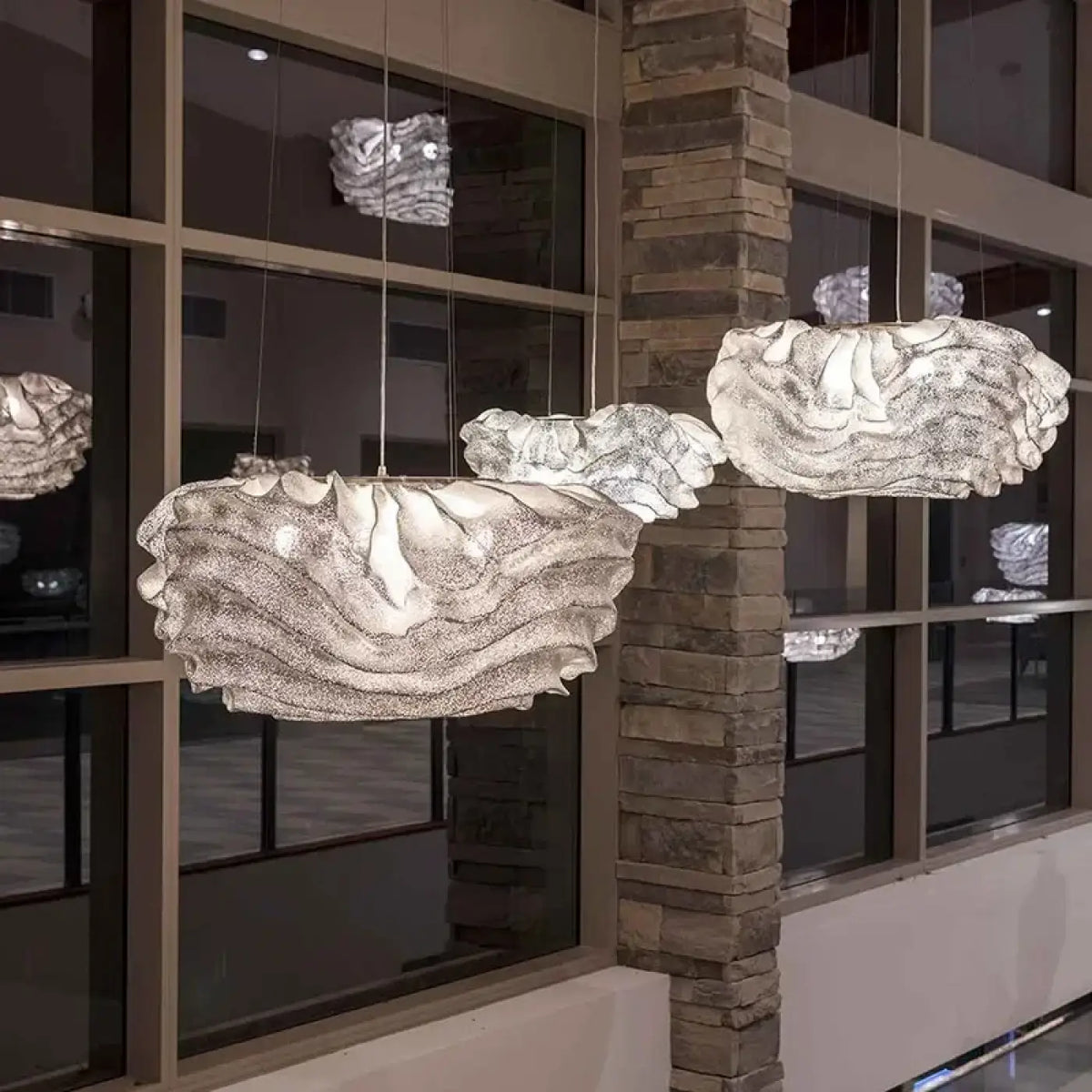 Suspension Nuage Ondulée LED – Narel