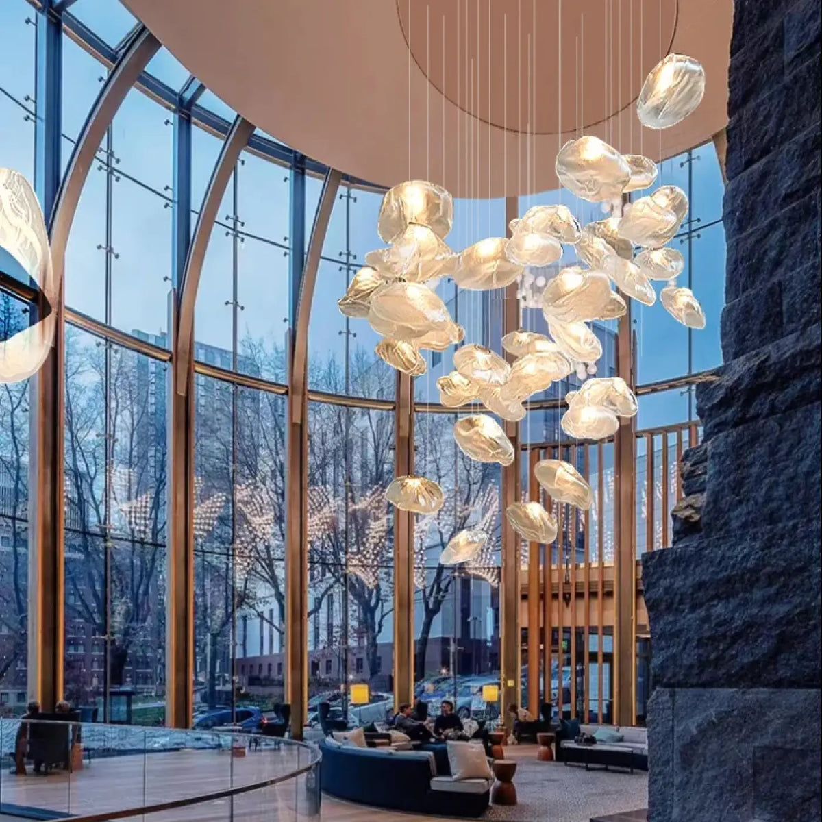 Suspension Nuage en Verre Sculptural – Simane