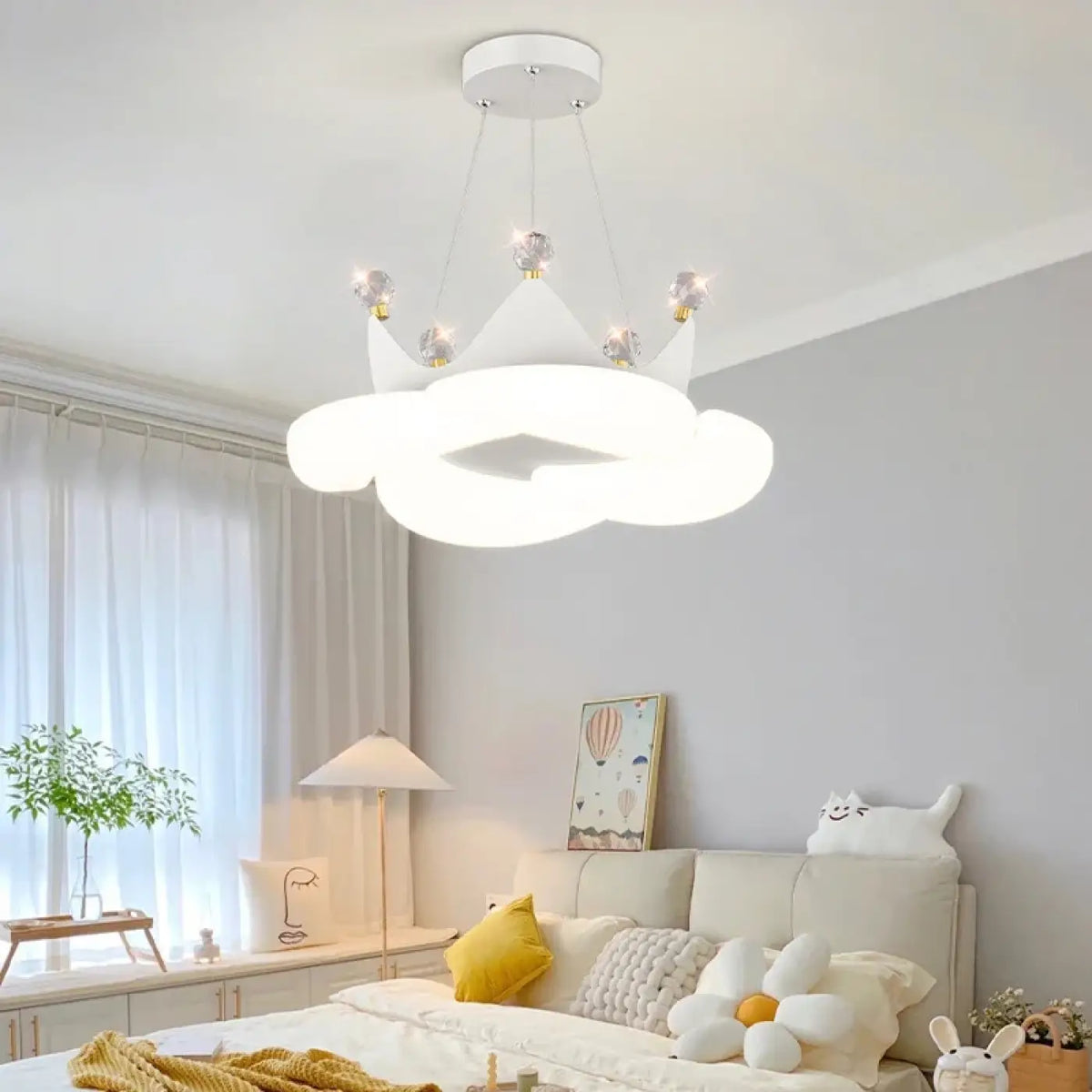 Suspension LED Couronne de Princesse – Zadine