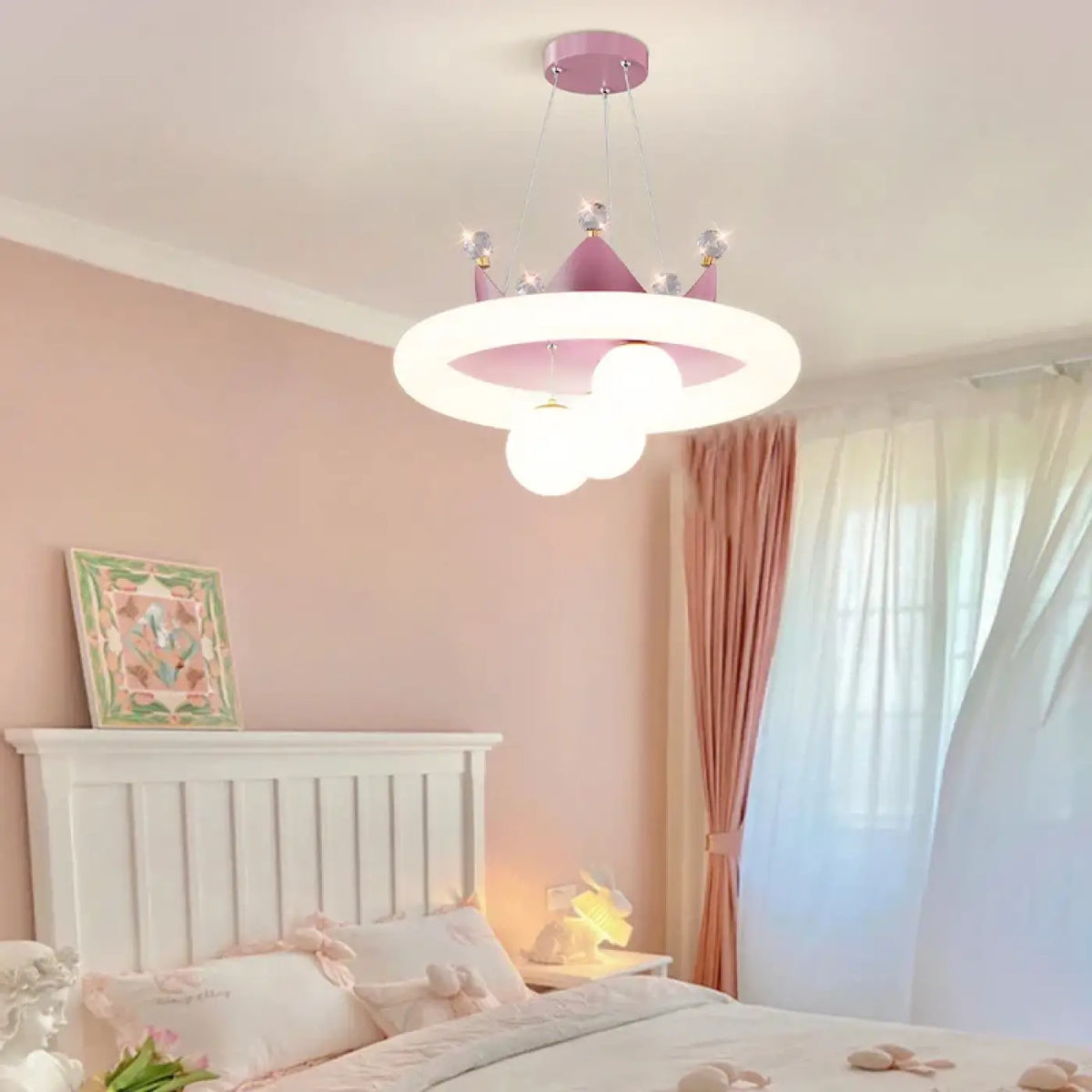 Suspension LED Couronne de Princesse – Zadine