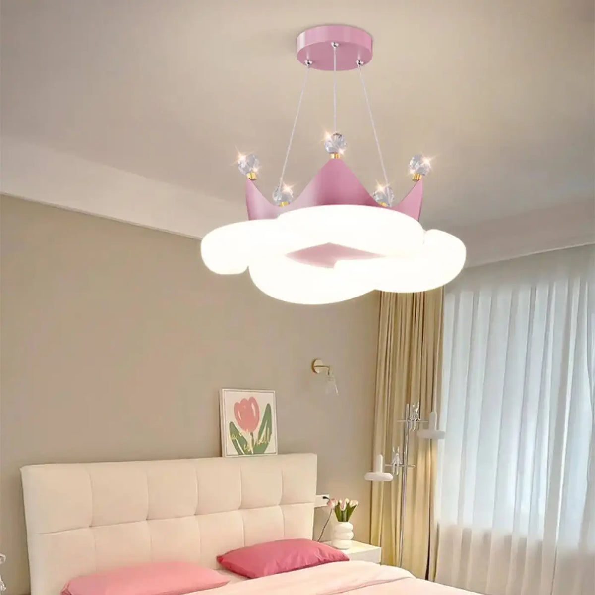 Suspension LED Couronne de Princesse – Zadine