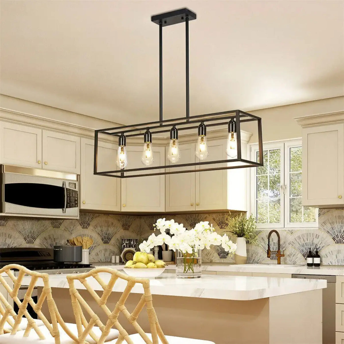 Suspension Rectangulaire Noire Style Loft – Nidon