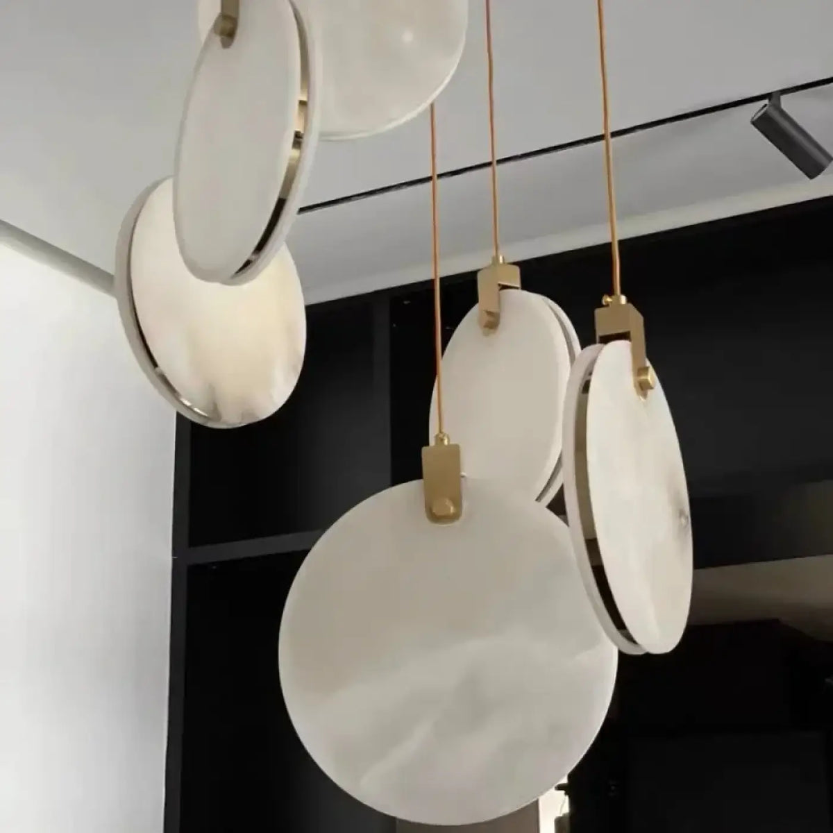 Suspension Ronde Effet Marbre – Zivan