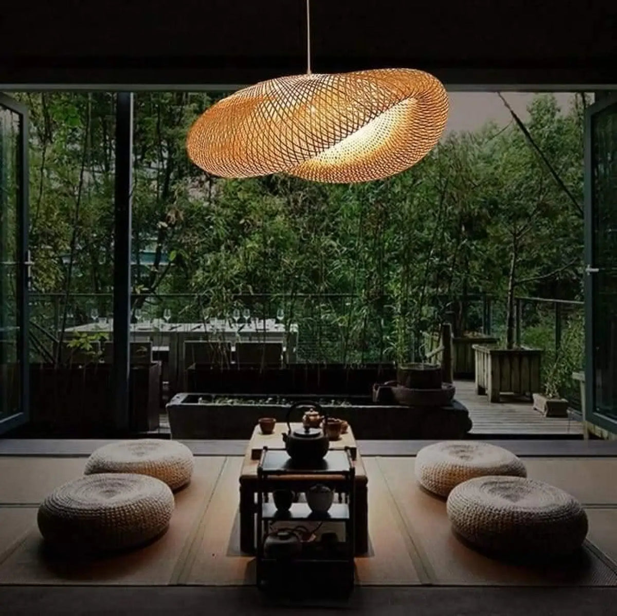 Suspension en Rotin Naturel Tressé – Kovan