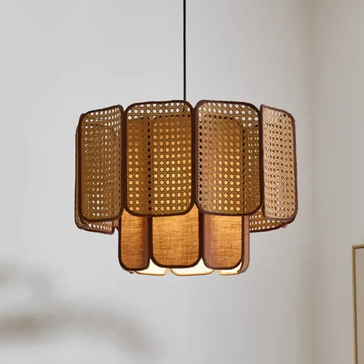 Suspension en Rotin Tressé Bohème Chic – Zarane