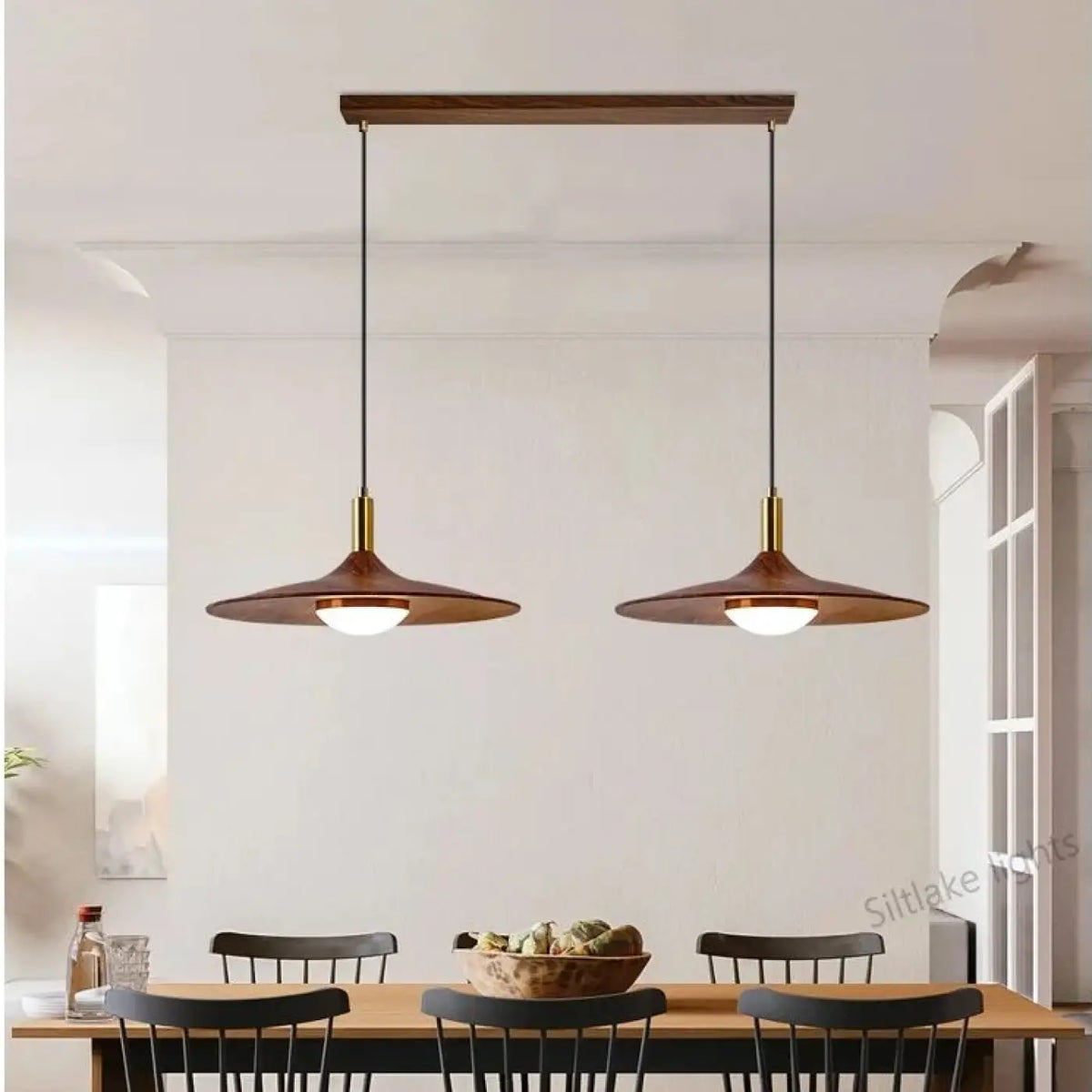 Suspension Scandinave Acrylique et Métal Doré – Lovan