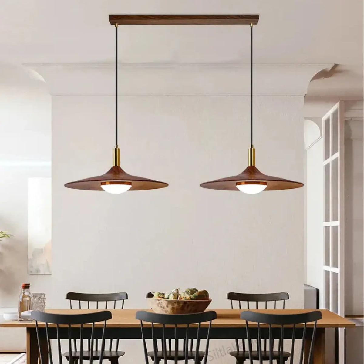 Suspension Scandinave Acrylique et Métal Doré – Lovan
