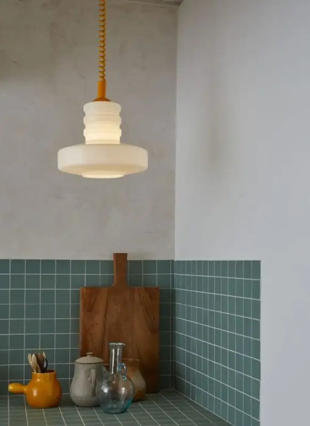Suspension Scandinave Verre et Câble Torsadé – Esio