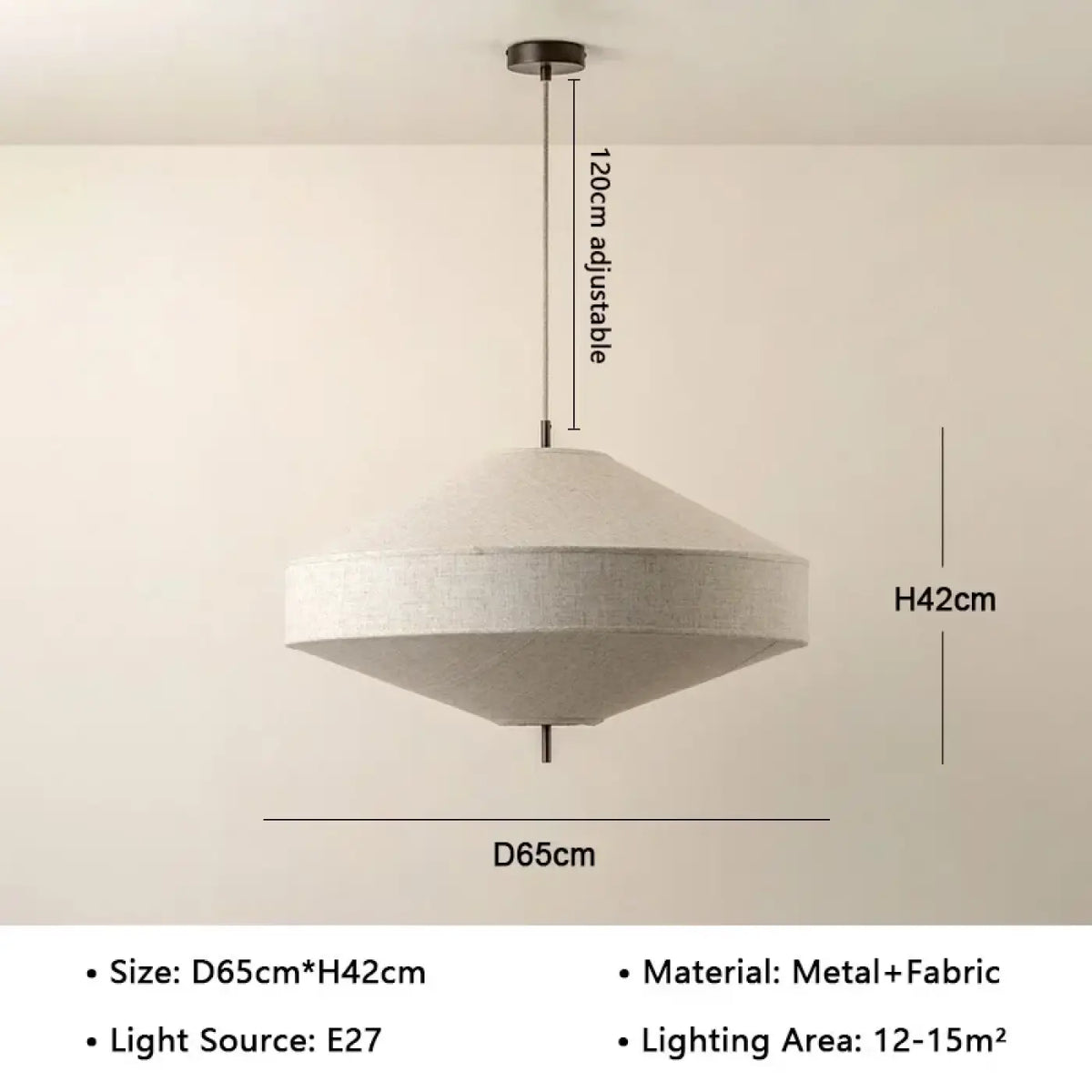 Suspension en Tissu Naturel Japonaise – Zimane