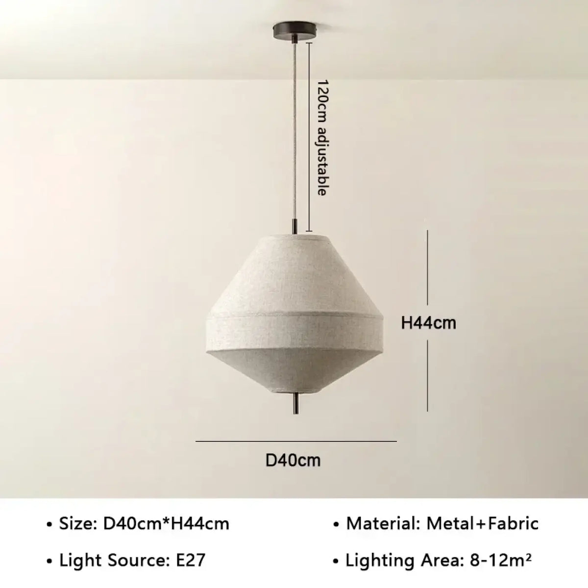 Suspension en Tissu Naturel Japonaise – Zimane