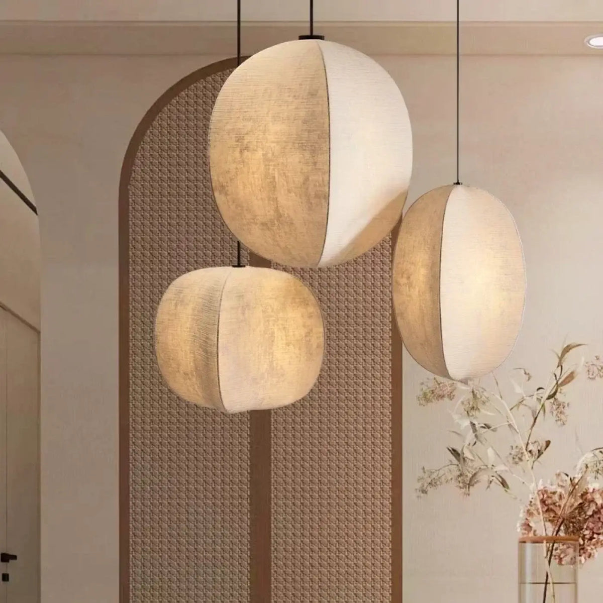 Suspension Trio Asymétrique en Tissu – Siron