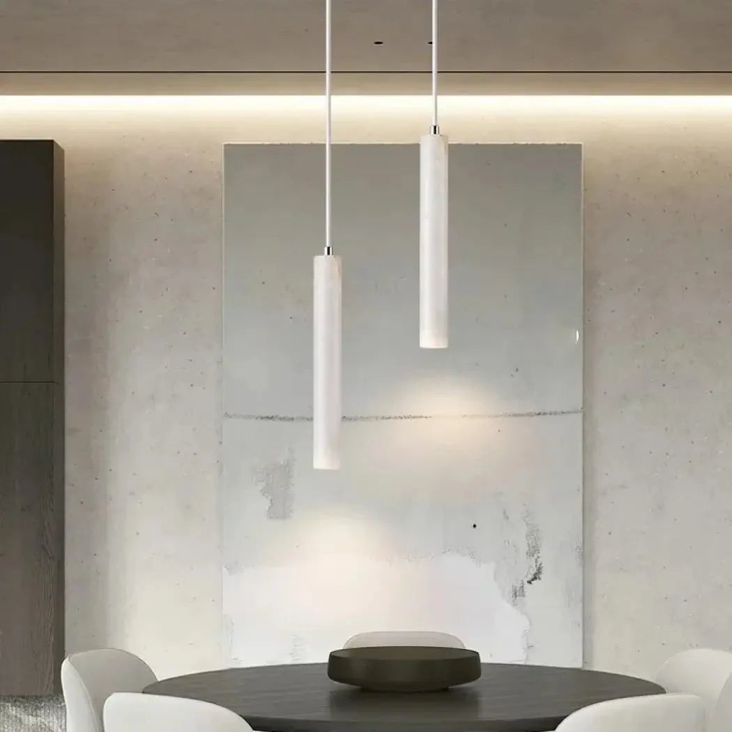 Suspension Tube LED Effet Pierre – Fason